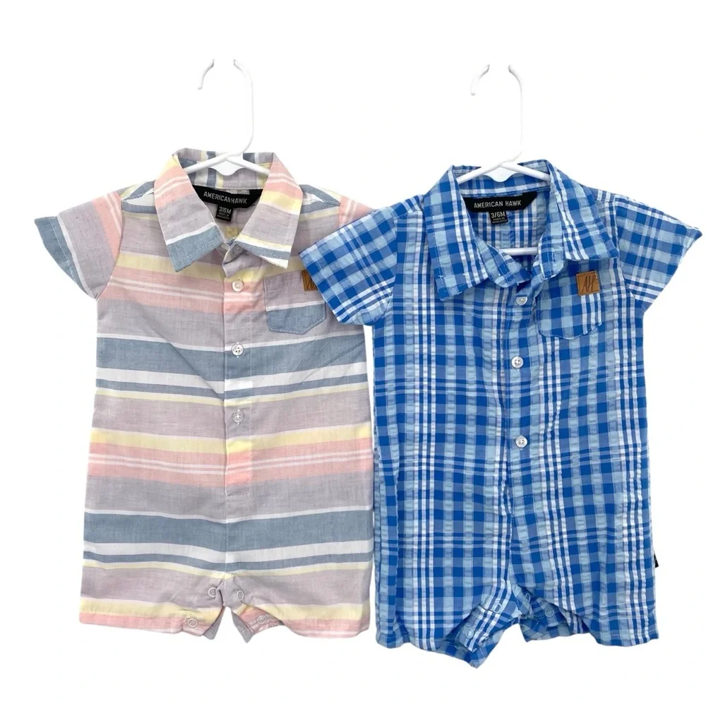 American Hawk Boys Romper Set 3-6 Months